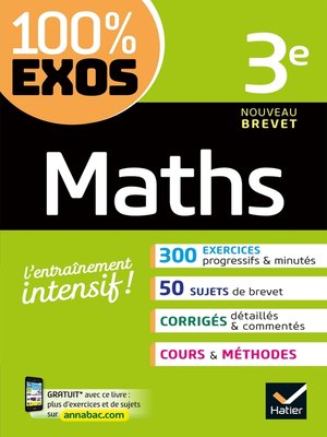 cover image of Maths 3e